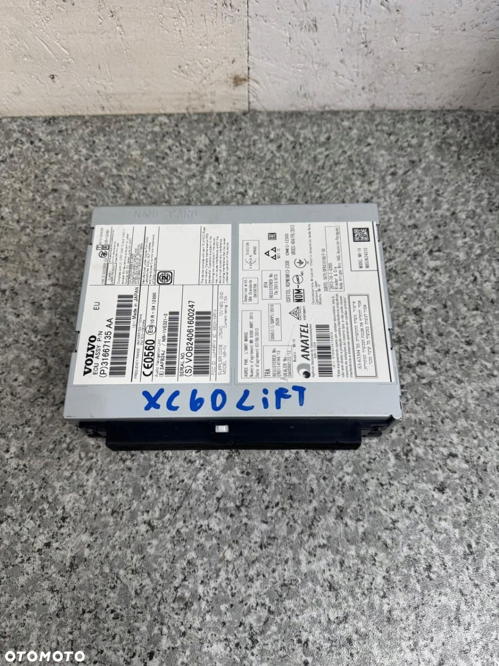 RADIO NAWIGACJA VOLVO XC60 I 2008-2017 31667135 - 3
