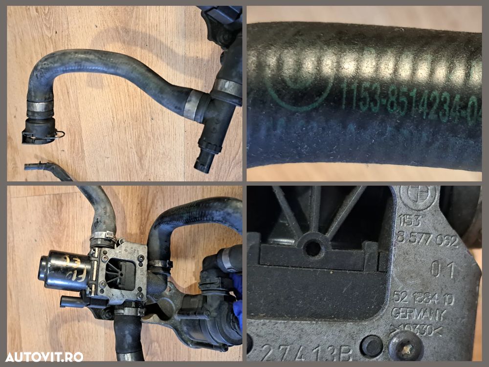 Furtun lichid racire f10+lci f11+lci f15 Pompa auxiliara apa Conducta radiator g11 g30 - 4