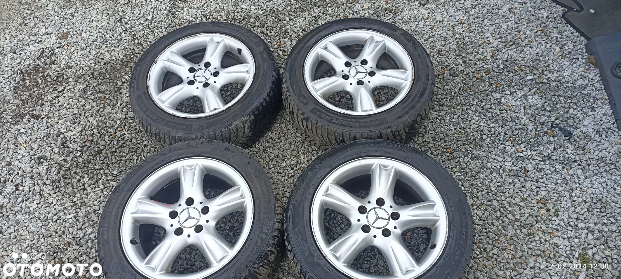 MERCEDES W209 W211 w203 FELGI ALUMINIOWE KOŁA OPONY ZIMOWE 5X112 16 2X7J 2X8.J - 3