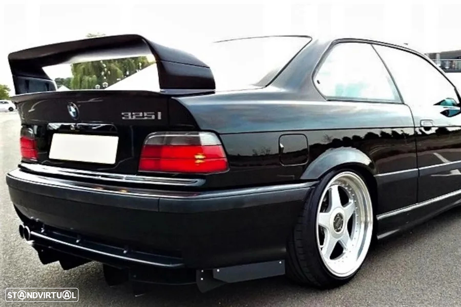 Aileron / Lip / Spoiler Traseiro Para BMW E36 2 / 4 portas M3 Look em plástico ABS - 4