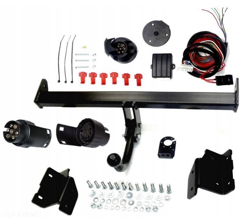 Nowy Kompletny Hak Holowniczy+ Kula + Moduł z Wiązką Uniwersalną + Gniazdo elektr. BEZ CIĘCIA ZDERZAKA do Kia Sportage 3 III + Hyundai IX35 Suv Od 2010 do 2015 GRATIS ADAPTER 7/13 - 1