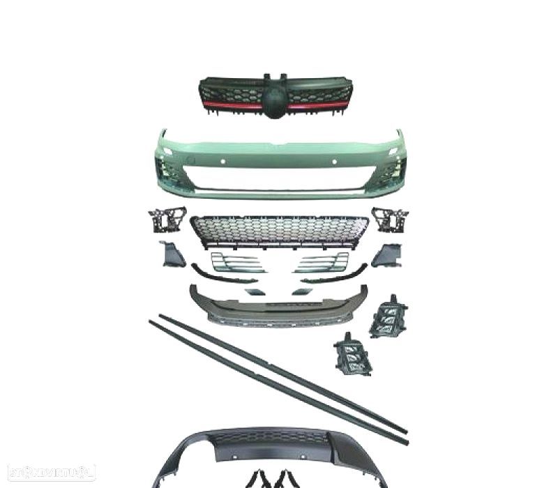 KIT CARROÇARIA VOLKSWAGEN VW GOLF VII 12-17 PDC SRA LOOK GTI - 2