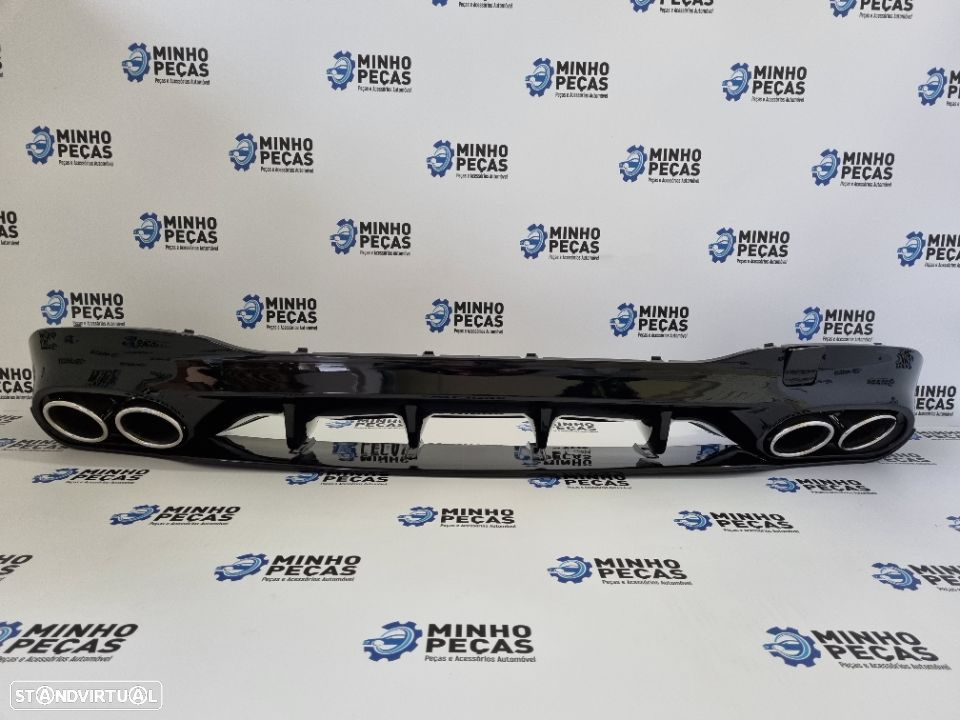 Difusor Traseiro Mercedes CLA (W118) Look CLA35 (Ponteiras Cromadas) - 3