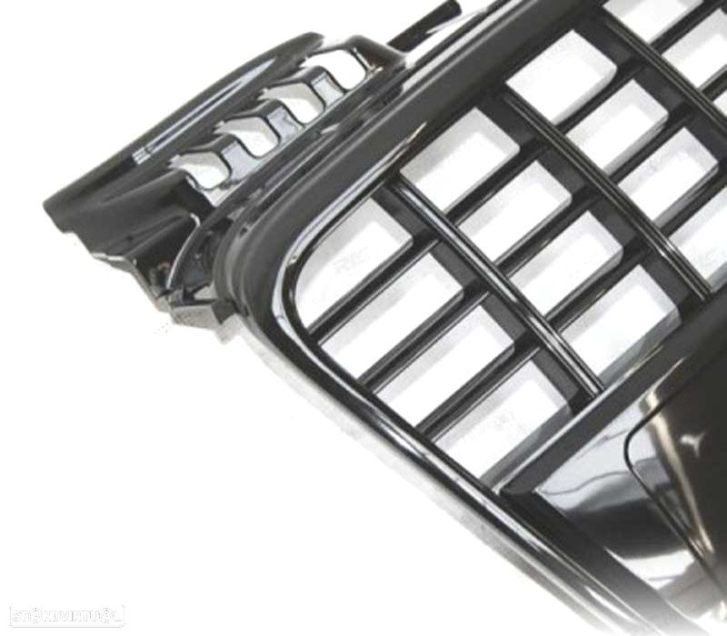 GRELHA FRONTAL AUDI A4 B7 LOOK S LINE PRETO BRILHO - 3