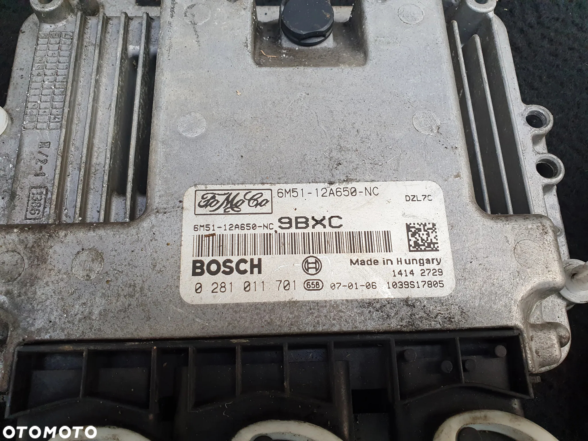 FORD FOCUS MK2 1.6 ZESTAW STARTOWY KOMPUTER STEROWNIK 6M51-12A650-NC 9BXC 0281011701 SKRZYNKA BEZPIECZNIKÓW ZEGARY PRĘDKOŚCIOMIERZ MODUŁ IMMO 3M5T-15K602-AC STACYJKA KLUCZYK 3M51-3F880-AC - 2