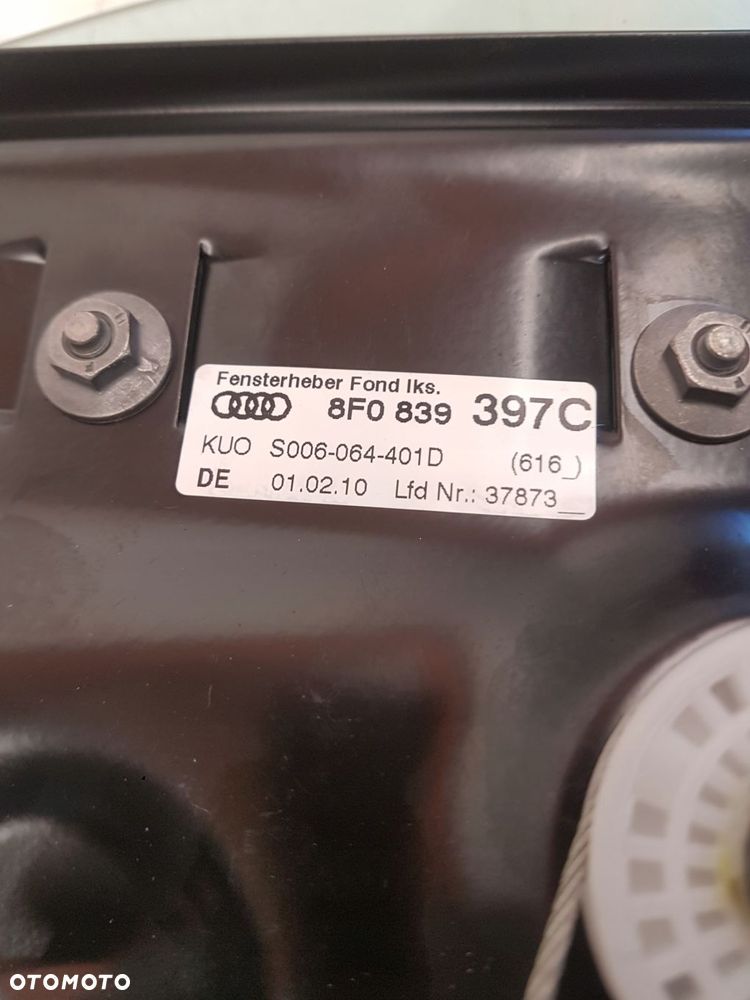 MECHANIZM SZYBY TYŁ AUDI A5 CABRIO 8F0839397C - 8
