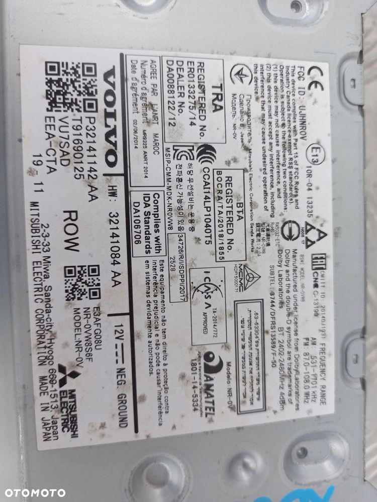 VOLVO XC60 II RADIO NAWIGACJA CZYTNIK EUROPA 2019R 32141142 32141084 - 5