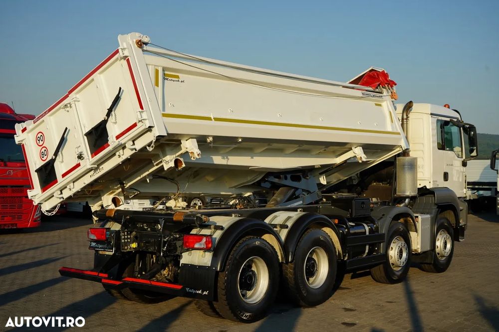 MAN TGS 35.420 / 8X4 / BASCULATOR 2 LATURĂ / HIDRAULIC / BORDMATIC / AUTOMAT - 11