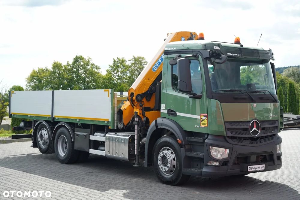 Mercedes-Benz ANTOS 2540 / 6x2 / SKRZYNIOWY 6,4 M / HDS EFFER CRANE 265 / MAX UDŹWIG 7 475 KG / PILOT / OŚ SKRETNA -PODNOSZONA / EURO 6 - 15
