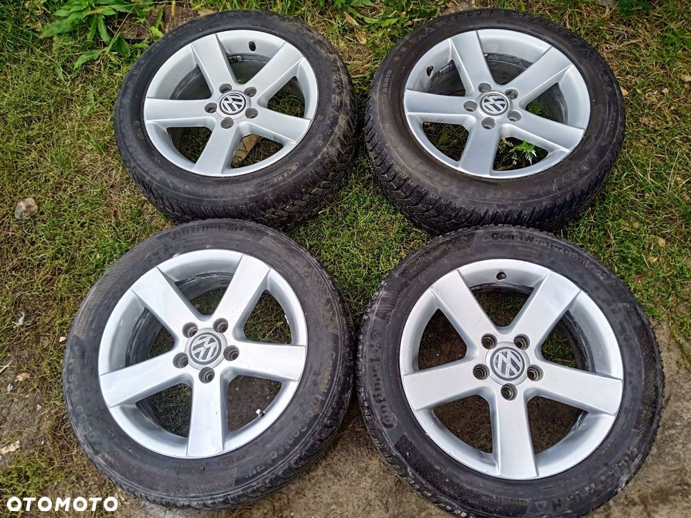 Felgi aluminiowe 5x112 VW Passat Golf 5 6 Leon T-rock Opony zimowe 16 - 1