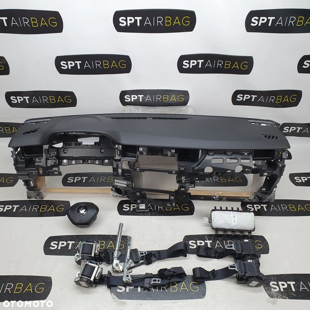 RENAULT ARKANA DESKA ROZDZIELCZA KONSOLA KOKPIT PULPIT PODUSZKI AIRBAG AIR BAG PASY KIT SET - 1