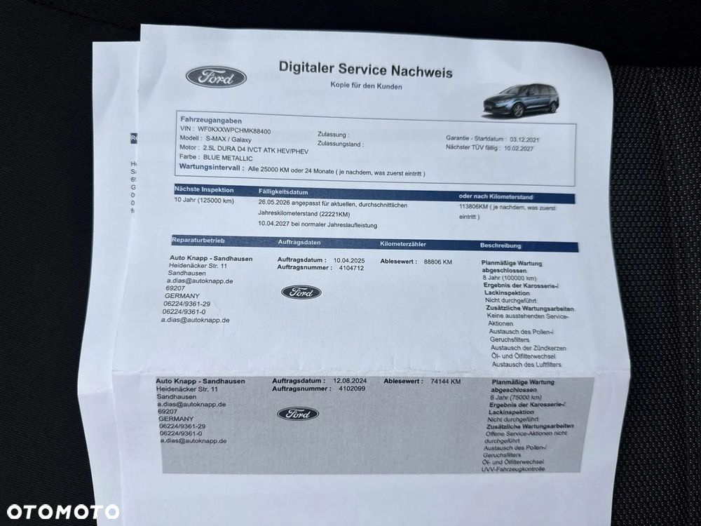 Ford Galaxy 2.5 Hybrid Titanium CVT - 20