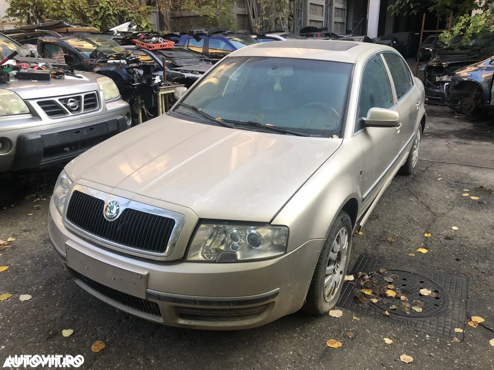Capota fata motor Skoda Superb 1 bej auriu(fara grila) - 7