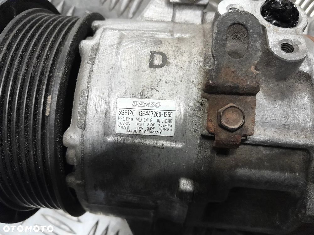 Kompresor sprężarka klimatyzacji TOYOTA Auris I 06-12r. 2.2 D-CAT 177KM GE447260-1255 - 3