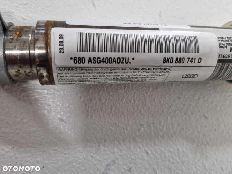 AUDI A4 B8 PODUSZKA POWIETRZNA AIRBAG KURTYNA LEWA 8K0880741D - 4