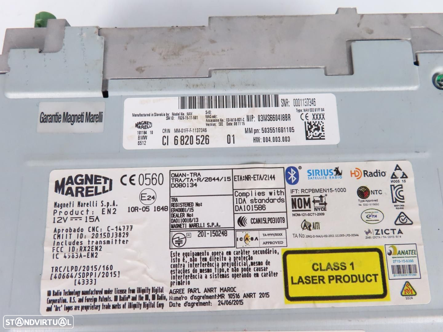 Sistema / Unidade de navegação Usado / Original BMW 5 Gran Turismo (F07)/BMW 5 (... - 5