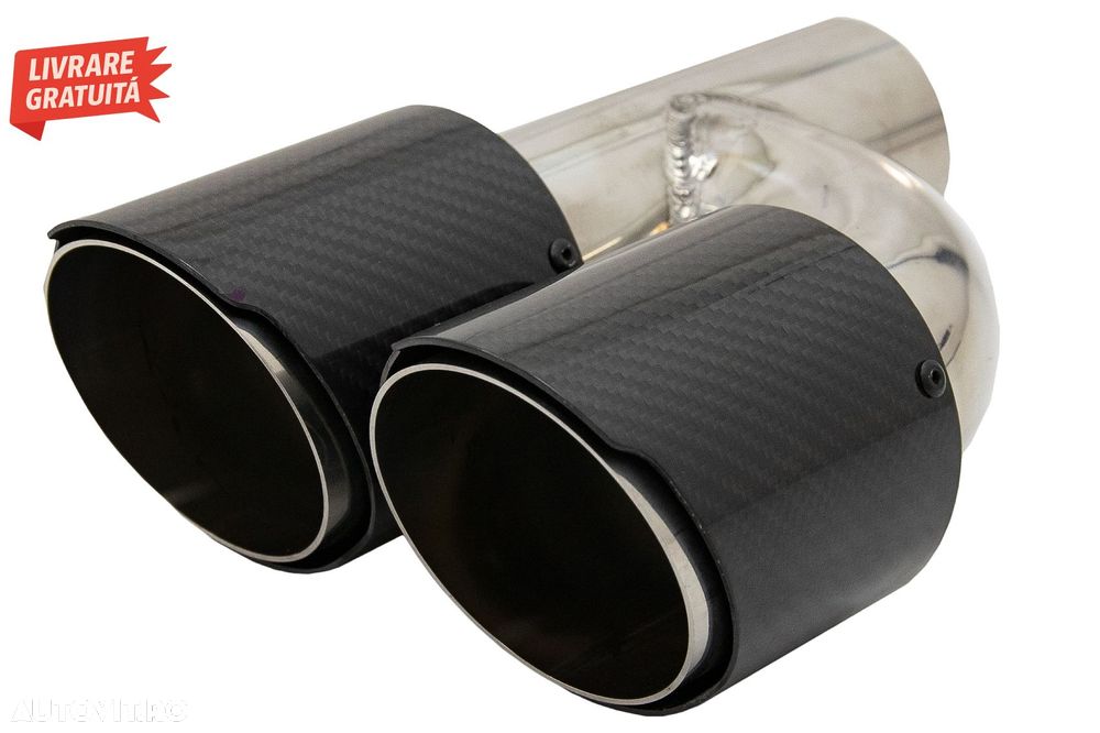 Tobe Ornamente Sistem de evacuare Carbon Fiber Finisaj Lucios 6.3cm- livrare gratuita - 2