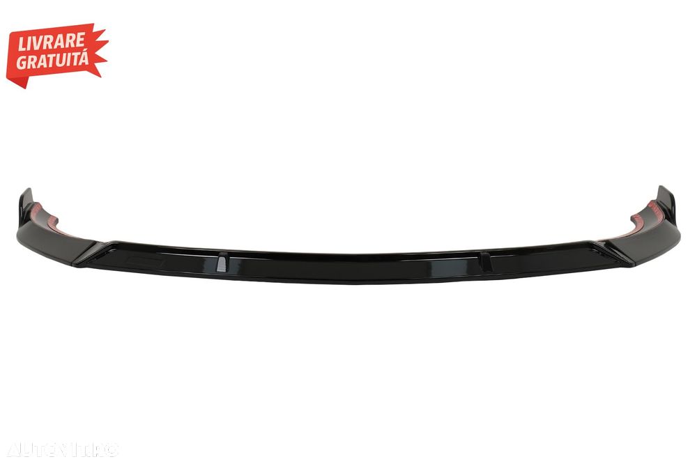 Prelungire Bara Fata Mercedes CLA45 C117 X117 (2013-2016) Negru Lucios- livrare gratuita - 3