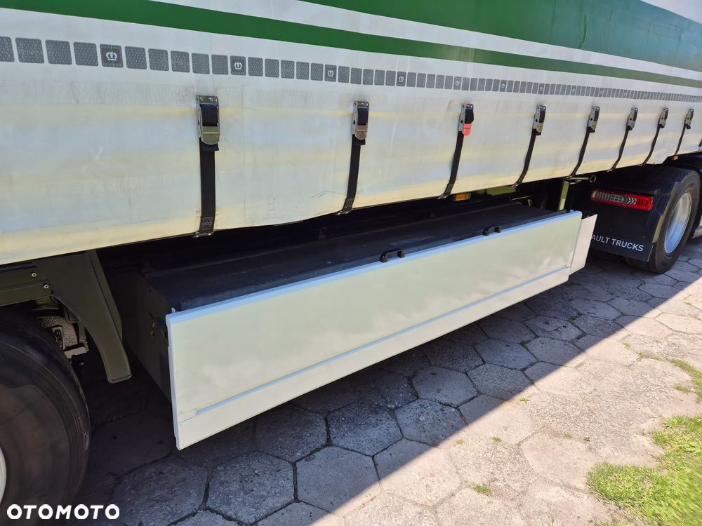 Krone BURTOWA BUDOWLANA VARIOS PÓŁMEGA 385/55 z Niemiec / ALUFELGI / stan bardzo dobry / PODNOSZONA OŚ I DACH / BPW firanka burto-firanka firana burtówka burto firanka - 16