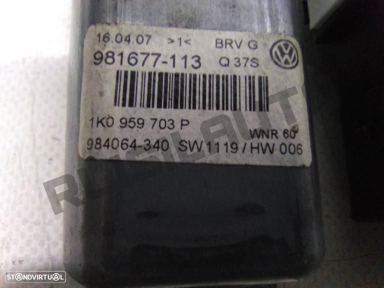 Motor Elevador Trás Direito Confort 1k095_9703p Vw Passat B6 Sa - 3