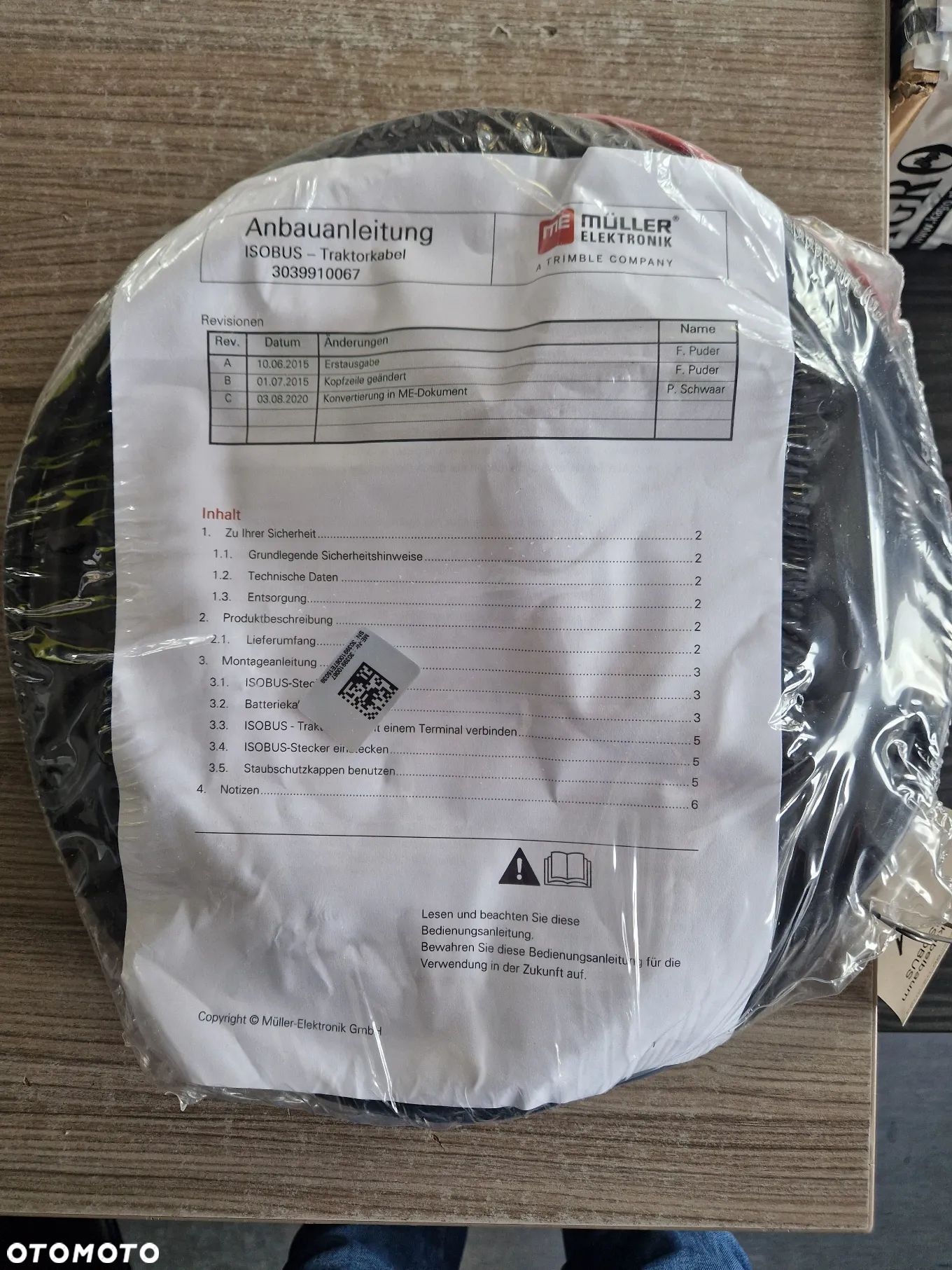 ISOBUS przewód kabel napięcia do ciagnika Müller 906165 - 1