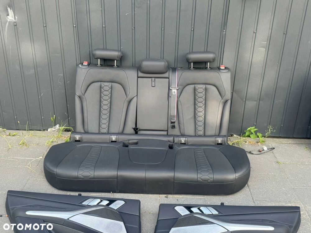 FOTELE TAPICERKA BMW X5 M F95 G05 SKÓRA PEŁNA MERINO CZARNA MASAŻ GRZANE - 8