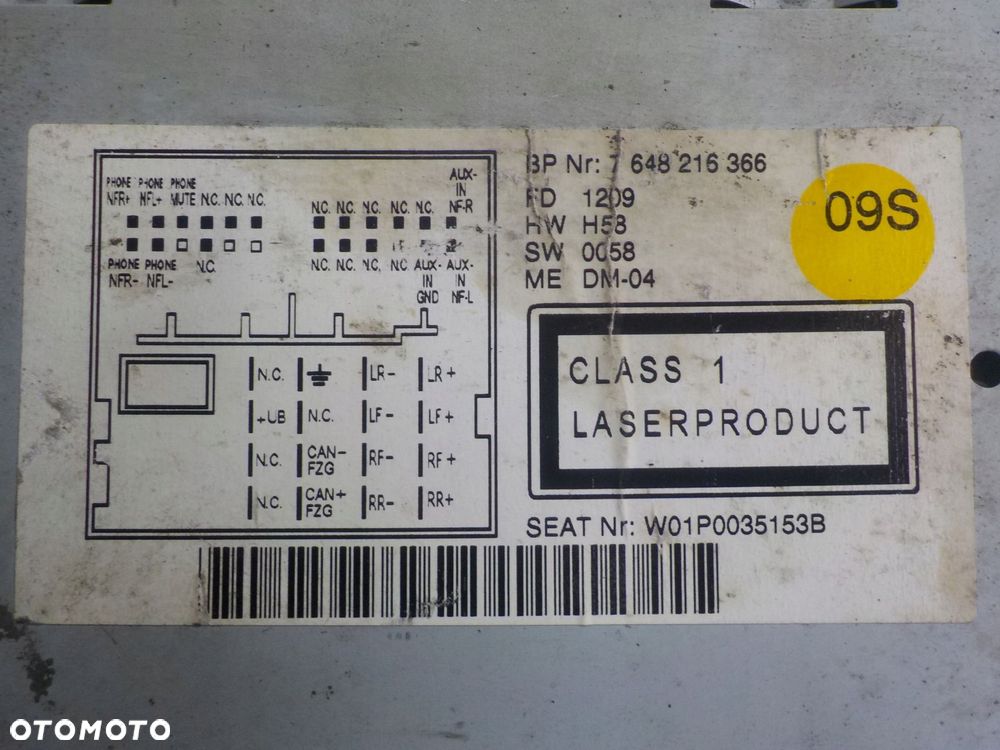 SEAT LEON II LIFT 09r radio CD W01P00 - 6