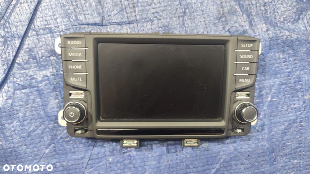 RADIO WYŚWIETLACZ EKRAN MONITOR CZYTNIK KART SD KOMPLET ZESTAW 6C0919603 3Q0035820A VW POLO V 6C 6R LIFT - 2