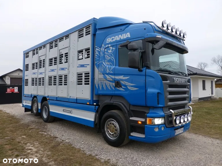 Scania R420 DO ŻYWCA / ZWIERZĄT / BYDŁA TRZODY CHLEWNEJ/ 3 POKŁADY / WAGA EL. / EURO 5 / OŚ SKRĘTNA / - 6