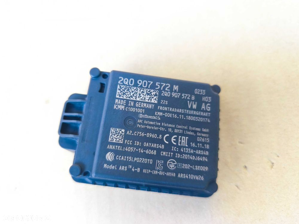 AUDI VW SEAT SKODA radar ACC distronic sensor 2Q0.907.572M idealny - 2