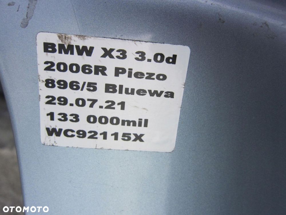 BMW E83 X3 3.0D DRZWI PRAWY PRZÓD 896 BLUEWATER - 6