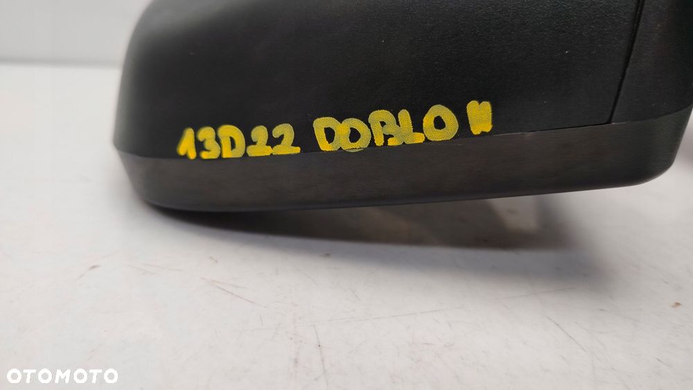 opel combo d doblo ii 10r- lusterko lewe zewnętrzne manualne 2 piny - 2