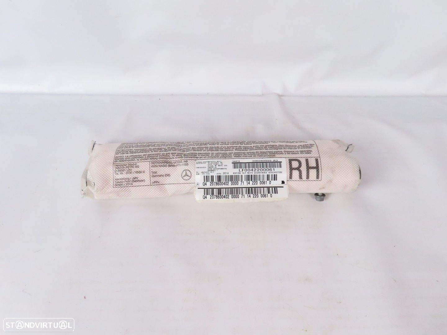 Airbag banco desportivo Direito/Frente Seminovo/ Original MERCEDES-BENZ E-CLASS... - 1