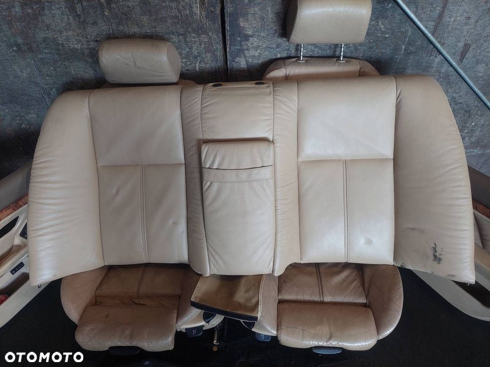 FOTELE KOMPLET LEWY PRAWY KANAPA TYŁ + BOCZKI BMW E39 523i JASNE MANUALNE - 4