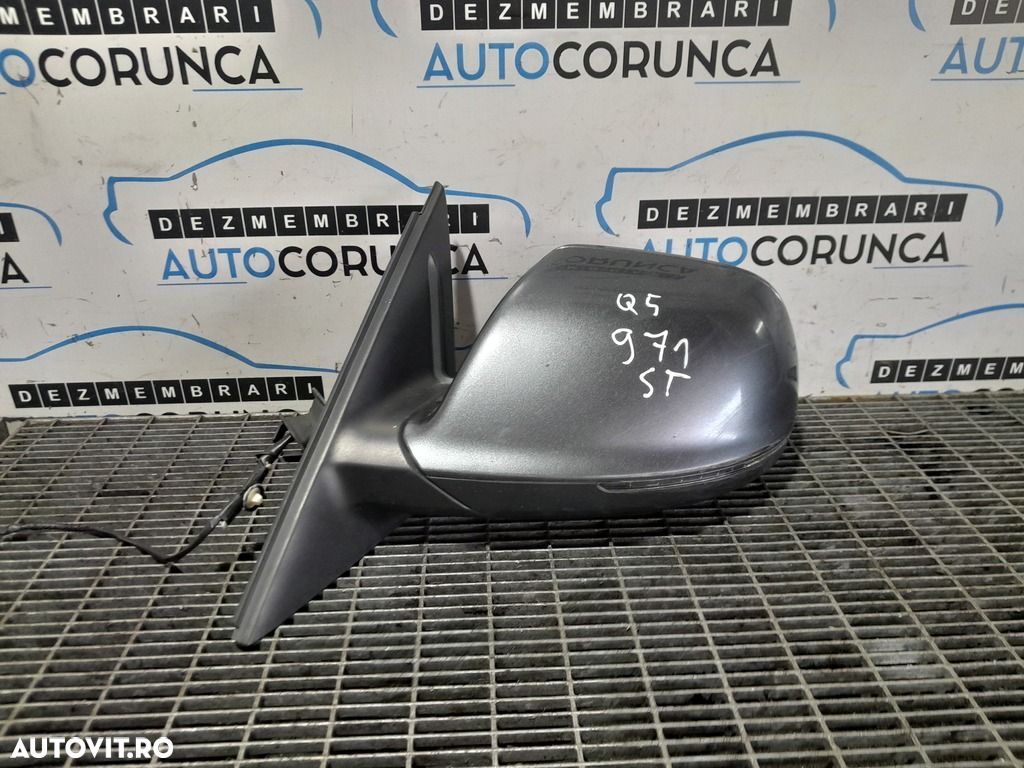 Oglinda stanga Audi Q5 2008 - 2012 4 Usi GRI (971) Fara rabatare - 1