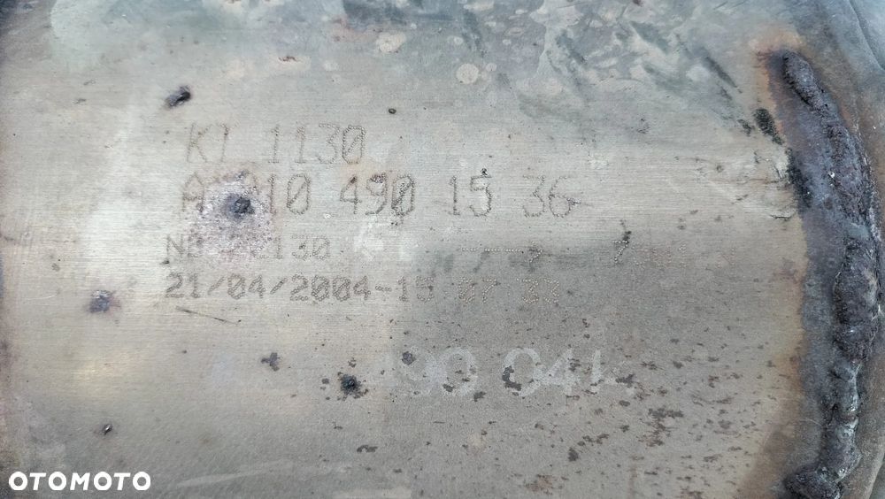 KATALIZATOR PUSTY PUSZKA RURA WYDECHOWA DWURURKA WYDECH KT1130 A2104901536 MERCEDES W211 3.2 CDI R6 OM648 - 6