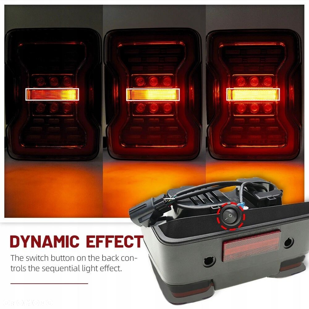 Lampy tyl kpl Full Led Neon Diody Tuning Smoke Jeep Wrangler JK 2006-2018 - 5