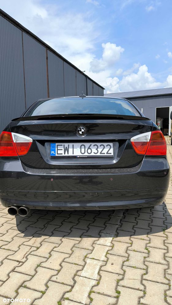 Spoiler Lotka Dokładka BMW E90 Dokładka Tylna MP Czarny Połysk - 4