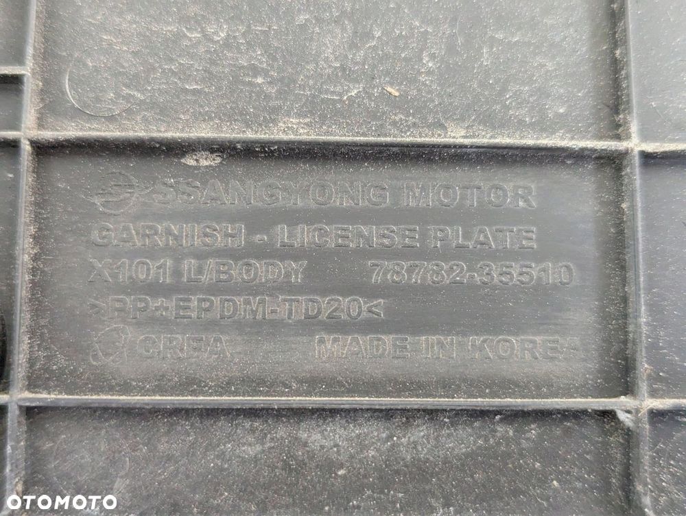 Tivoli XLV 2016-2019 podkładka pod tablicę rejestracyjną 78782-35510 - 9