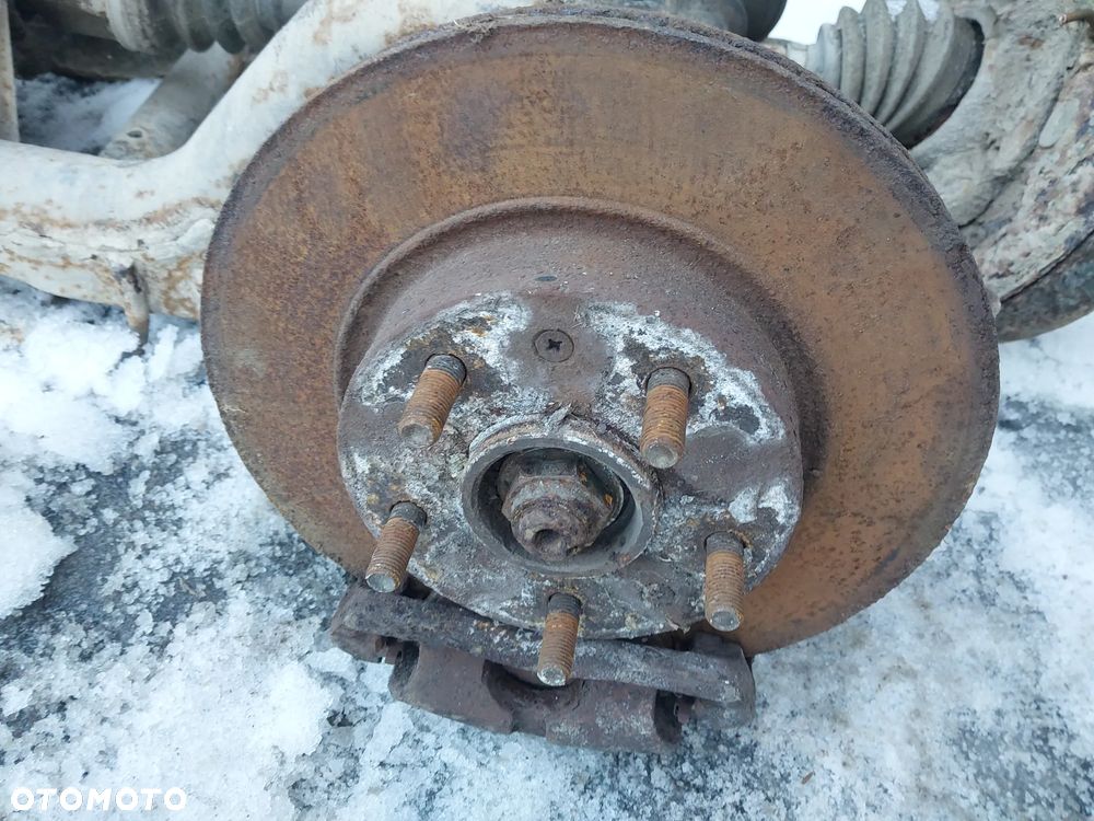 Land Rover Freelander I 1 ZAWIESZENIE belka tylna tył most wózek półoś wachacz bęben piasta zwrotnica przód przednia bęben tarcza hamulcowa - 5