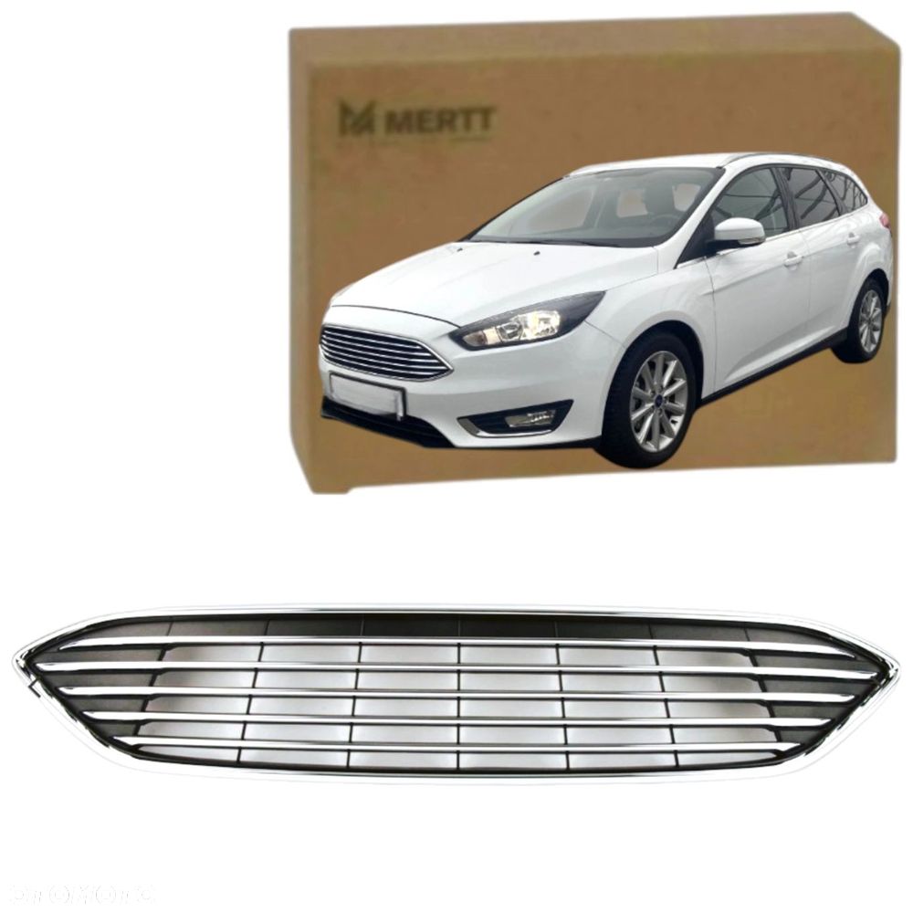 ATRAPA GRILL KRATKA RPZEDNIA CHROM FORD FOCUS MK3 LIFT 2014-2018 14 - - 2