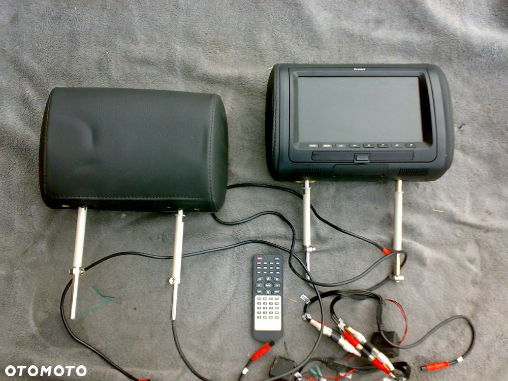 dodge durango jeep grand cherokee wk2 2014 - zagłówki przednie z dvd tv - 6