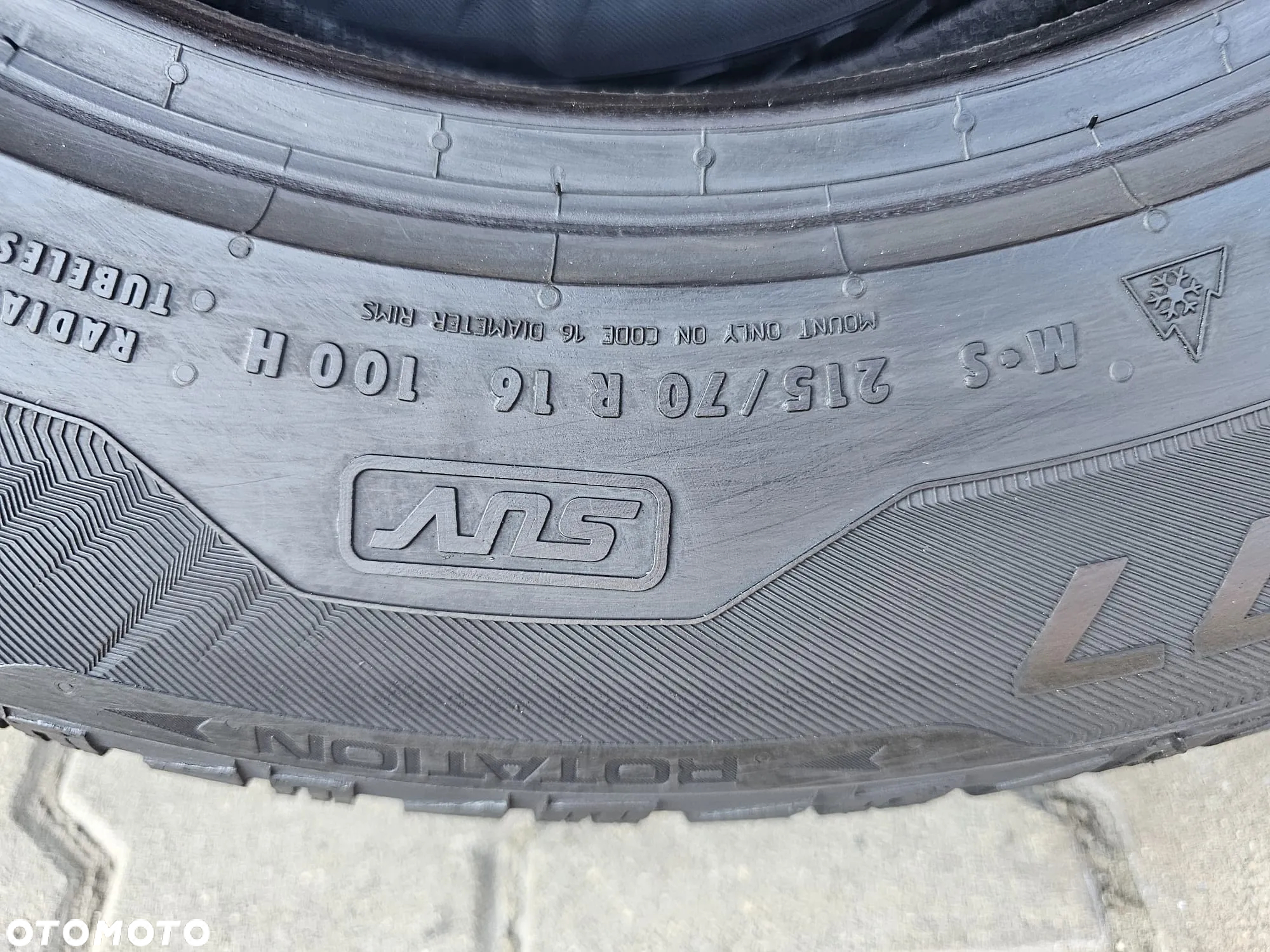 (O116) 215/70R16 100H 6,2-5,4mm 17r / Uniroyal  MS plus 77 SUV / Suzuki Grand Vitara Mitsubishi Outlander Nissan X-Trail Kia Sportage Hyundai Honda Toyota - 12