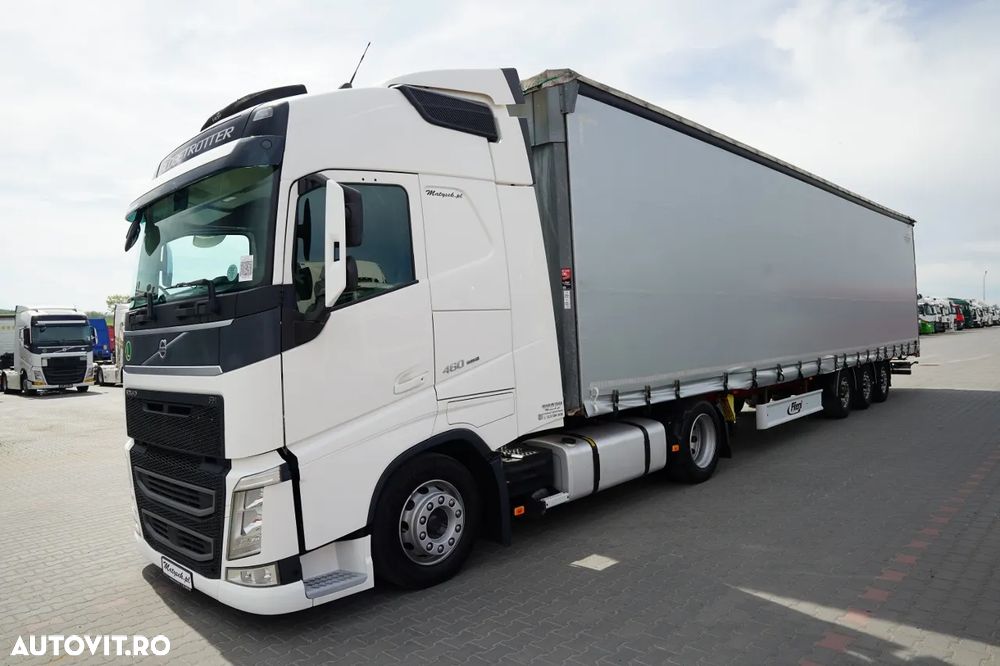 Volvo FH 460 / KIT / I-PARK COOL / MEGA / PLATFORMĂ JOSĂ / + FLIEGL / MEGA CORTINĂ / LOCĂ DIN OȚEL - 7 M / ACOPERIȘ RIDICAT / PLATFORMĂ JOSĂ - 2