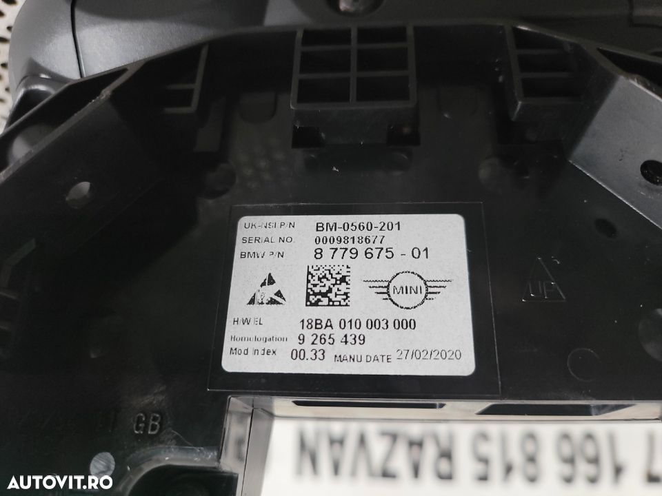 Ceasuri Bord Mini Cooper One F55 F56 F57 1.5 Benzina Motor B38 Volan Stanga Cod 9265439 - 6
