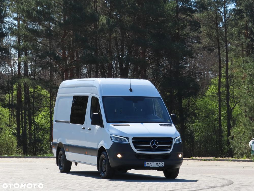 Mercedes-Benz Sprinter 316 CDI 2.2 CDI 163 KM 7G-TRONIC PLUS AUTOMAT, MIXTO Indywidualna Zabudowa, Brygadowy, Doka, Dubel, L2H2 Furgon Blaszak, 5932 mm Dł, Wysoki Dach, FULL LED, Pełna Opcja WYPOSAŻENIA, DRZWI PRZESUWNE Z OBU STRON, HAK 2000 Kg, Rozstaw Osi 3665 mm, Stan Wizualny I Techniczny NOWY Tak Jak Z Taśmy Produkcyjnej Gotowy Dostępny OKAZJA POLECAM - 2