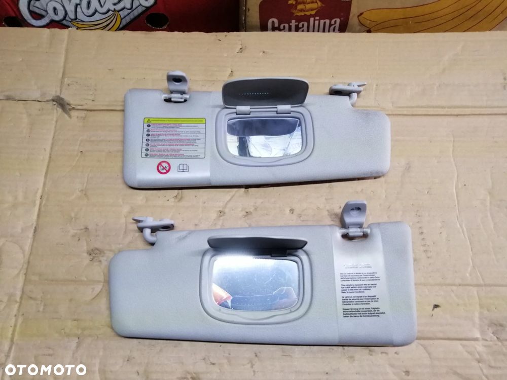Fiat Bravo II daszki osłony przeciwsłoneczne lampki podsufitki komplet EU - 6