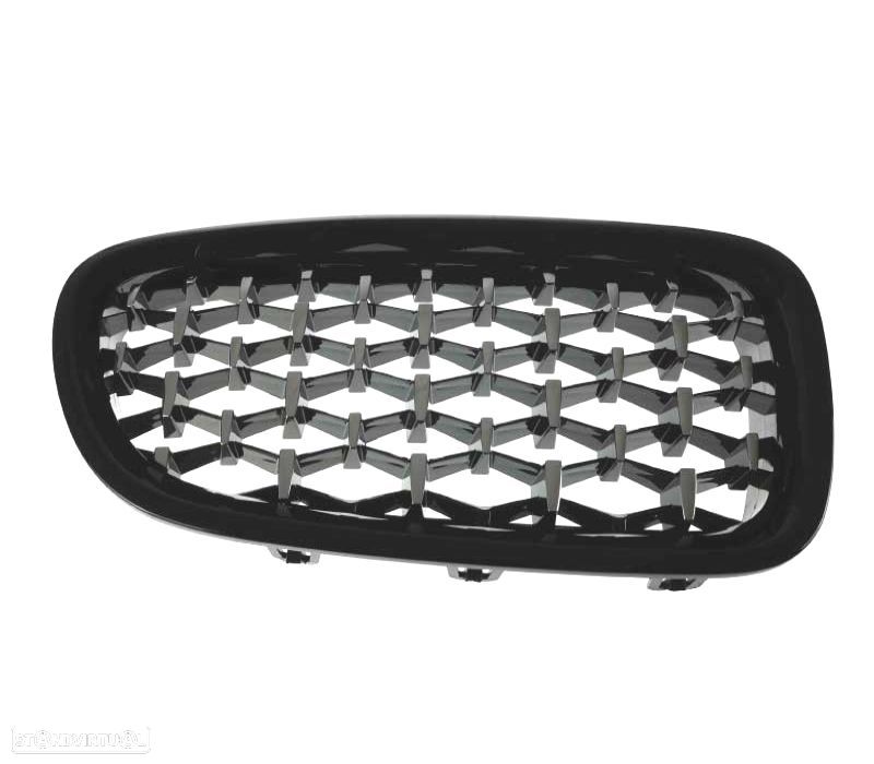 GRELHAS FRONTAIS BMW F10 F11 10-13 DIAMANTE NEGRO - 2