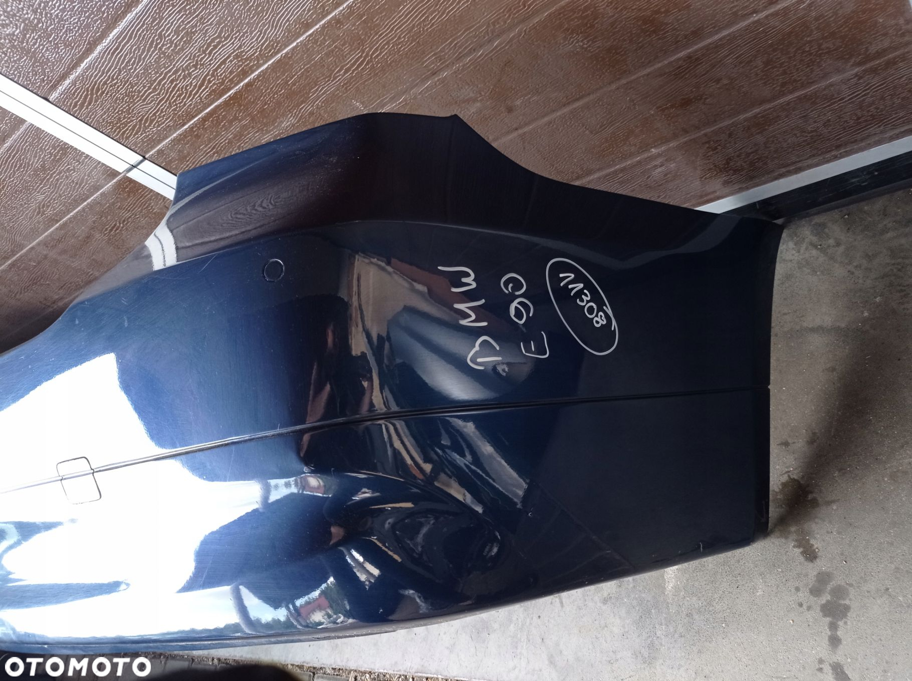 BMW E90 ZDERZAK TYŁ TYLNY MYSTICBLAU METALIC PDC - 5