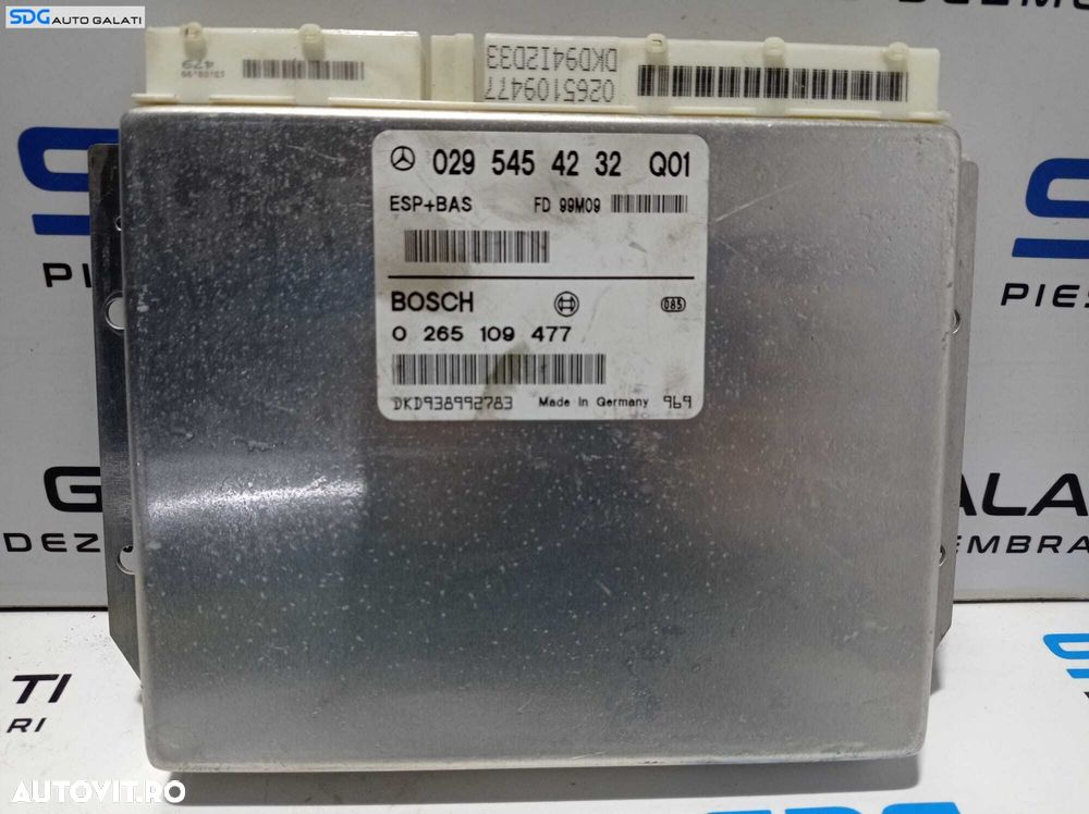 Modul Unintate Calculator Control ESP ASR ABS Mercedes Clasa A Class W168 1997 - 2005 Cod 0295454232 [L2465] - 1